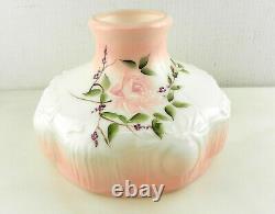 Alladin Original 201-6 Bullseye 10 Oil Lamp Shade Pink/White Rose&Vine T144