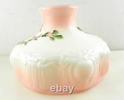 Alladin Original 201-6 Bullseye 10 Oil Lamp Shade Pink/White Rose&Vine T144