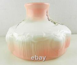 Alladin Original 201-6 Bullseye 10 Oil Lamp Shade Pink/White Rose&Vine T144