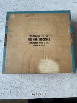 Anchor Hocking 8-piece Milk-white Classic Snack Set Featuring 22K Gold Edges New