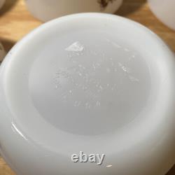 Anchor Hocking Fire King Child Cereal Bowl Milk Glass Oven Proof USA Made Lot 5