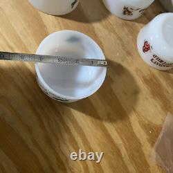 Anchor Hocking Fire King Child Cereal Bowl Milk Glass Oven Proof USA Made Lot 5