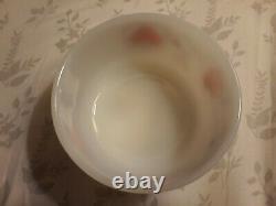 Anchor Hocking Fire King Snoopy Sweet Dreams Milk Glass Mug & Cereal Bowl