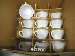 Anchor Hocking GRAPE HARVEST 27 Piece Milk White Punch Bowl Set Vintage in Box
