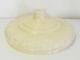 Antique 15 Round White Milk Glass Torchiere Lamp Shade Floral Motif Free Ship