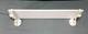 Antique 19 Milk Glass Shelf Cast Iron White Porcelain Brackets Old Vtg 833-25b