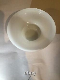 Antique Bohemian Czech 1800's 6 Milk Glass White Bowl