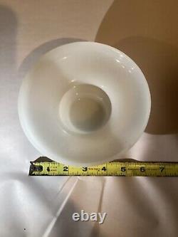 Antique Bohemian Czech 1800's 6 Milk Glass White Bowl