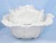 Antique Cabbage Leaf Butter Dish & Lid Milk Glass Vallerysthal As Is Eapg