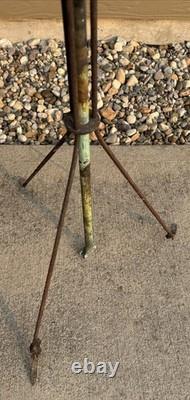 Antique Copper Lightning Rod Weathervane & White Milk Glass Indicator Ball 36 T