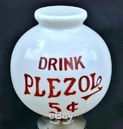 Antique Drink PLEZOL 5 Drugstore MILKGLASS Countertop COLA Soda Syrup Dispenser