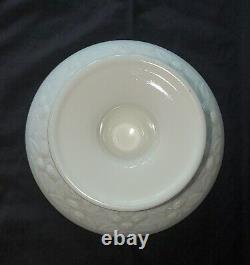 Antique EAPG Hobbs Brockunier MILK GLASS Compote With Lid BLACKBERRY PATTERN 187Os