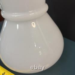 Antique Milk Glass Attributed To Boston Sandwich Full-size Clam Broth Pitcher