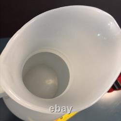 Antique Milk Glass Attributed To Boston Sandwich Full-size Clam Broth Pitcher