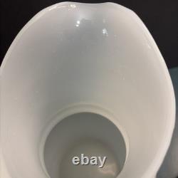 Antique Milk Glass Attributed To Boston Sandwich Full-size Clam Broth Pitcher