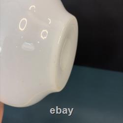 Antique Milk Glass Attributed To Boston Sandwich Full-size Clam Broth Pitcher