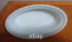 Antique Milk Glass Flaccus Bo Peep sheep covered dish