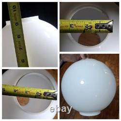 Antique Milk Glass White Vintage electric oil Lamp Light Shade Gwtw Globe