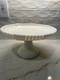 Antique Portieux Vallerysthal Very Rare Opale Milk Glass Rome Pattern Cake Stand