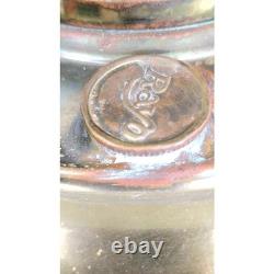 Antique Rayo Brass Oil Lamp withWhite Milk Glass Shade & Chimney 21 T Beautiful