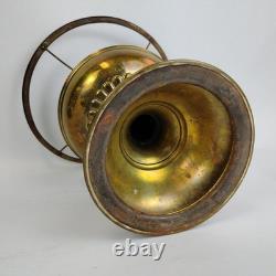 Antique Rayo Brass Oil Lamp withWhite Milk Glass Shade & Chimney 21 T Beautiful