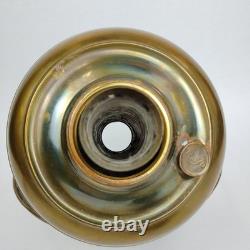 Antique Rayo Brass Oil Lamp withWhite Milk Glass Shade & Chimney 21 T Beautiful