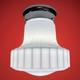 Antique/vintage 1920's-1930's Art Deco Nouveau White Milk Glass Light Fixture