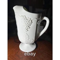 Antique Vintage Milk Glass Pitcher