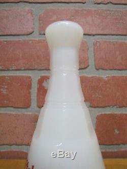 Antique WITCH HAZEL Clambroth White Milk Glass Apothecary Barber Medicine Bottle