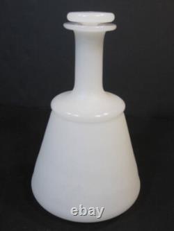 Antique White Milk Glass Apothecary Jar