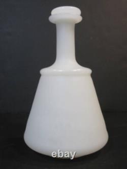 Antique White Milk Glass Apothecary Jar