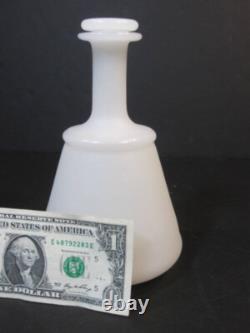 Antique White Milk Glass Apothecary Jar