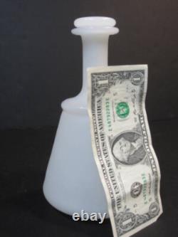 Antique White Milk Glass Apothecary Jar