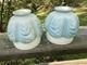 Antique White Milk Glass Painted Embossed Globe Bell Shape Drape Sconce Lamp