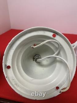 Antique White Milk Glass Swag Ceiling Light