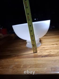Antique White Milk Glass Vintage electric Oil Lamp Light Shade
