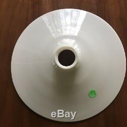 Antique White Milk glass Disc Shade OC White Steampunk Edison