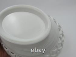 Atterbury Hen on Nest Clear Blue Head Milk Glass Covered Dish Antique 1800s
