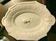 Atterbury Late 1800's White Milk Glass Platter Retriever Dog Duck Lily Pads