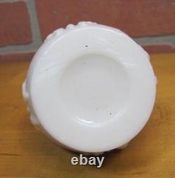 BUTTERFLY Antique Oil Lamp Opalescent White Milk Glass WALLACE & SONS ANSONIA Ct