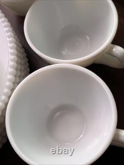 Beaded Edge Milk Glass Lot By Westmoreland Glass 1930-1950