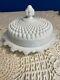 Beautiful Vintage Westmoreland White Hobnail Milk Glass Serving Dish Withlid Mcm