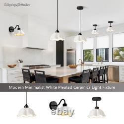 Black Bathroom Wall Sconces Set of 2 Modern White Milk Glass Wall Light Fixtu