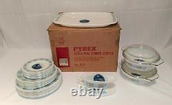 Boxed Pyrex Matchmaker Dinner Service Set 25 Pieces Vintage JAJ 1960s 777 BNIB