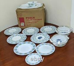 Boxed Pyrex Matchmaker Dinner Service Set 25 Pieces Vintage JAJ 1960s 777 BNIB