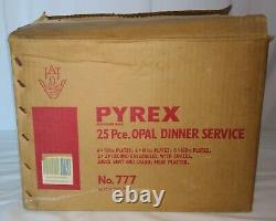 Boxed Pyrex Matchmaker Dinner Service Set 25 Pieces Vintage JAJ 1960s 777 BNIB