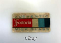 Brand New! Vintage Fostoria Milk Glass Monroe Pattern Lace Pedestal Cake Stand