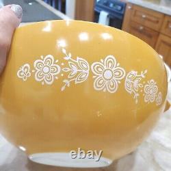 Butterfly Gold Vintage Pyrex Cinderella Complete set Mixing Bowls Beautiful