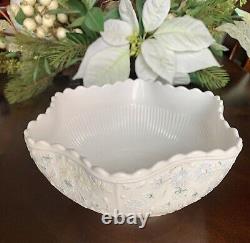 CHALLINOR TAYLOR GLASS CO.'Tree of Life' Milk Glass Bowl U. S. A. C. 1890