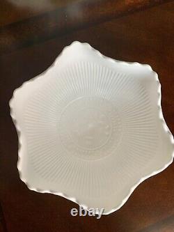 CHALLINOR TAYLOR GLASS CO.'Tree of Life' Milk Glass Bowl U. S. A. C. 1890